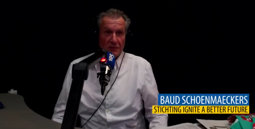 Baud Schoenmaeckers vertelt bij radio Haarlem 105 over schoon koken